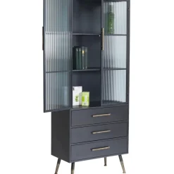 Hochschrank La Gomera 2 Turen 3 Schube