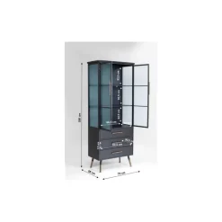 Hochschrank La Gomera 2 Turen 3 Schube