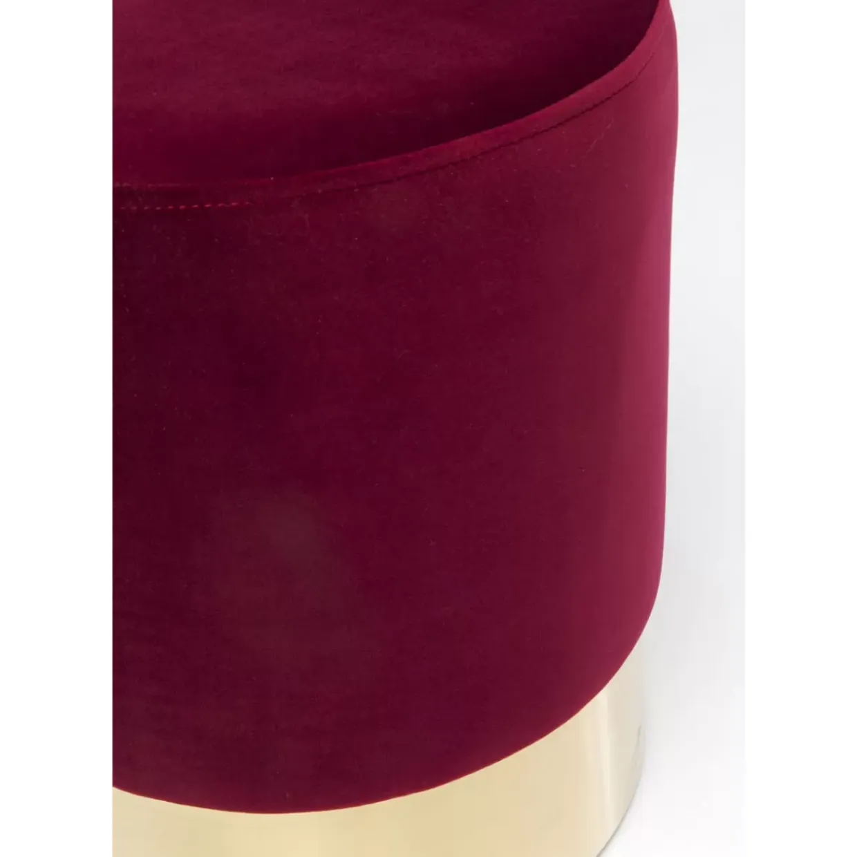 Hocker Cherry Bordeaux Brass O35Cm