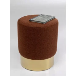 Hocker Cherry Lina Braun Brass O35Cm