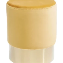 Hocker Cherry Orange Brass O35Cm