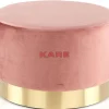 Hocker Cherry Rose Brass O55Cm