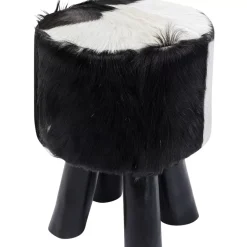 Hocker Flint Stone Schwarz O35Cm