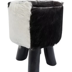 Hocker Flint Stone Schwarz O35Cm
