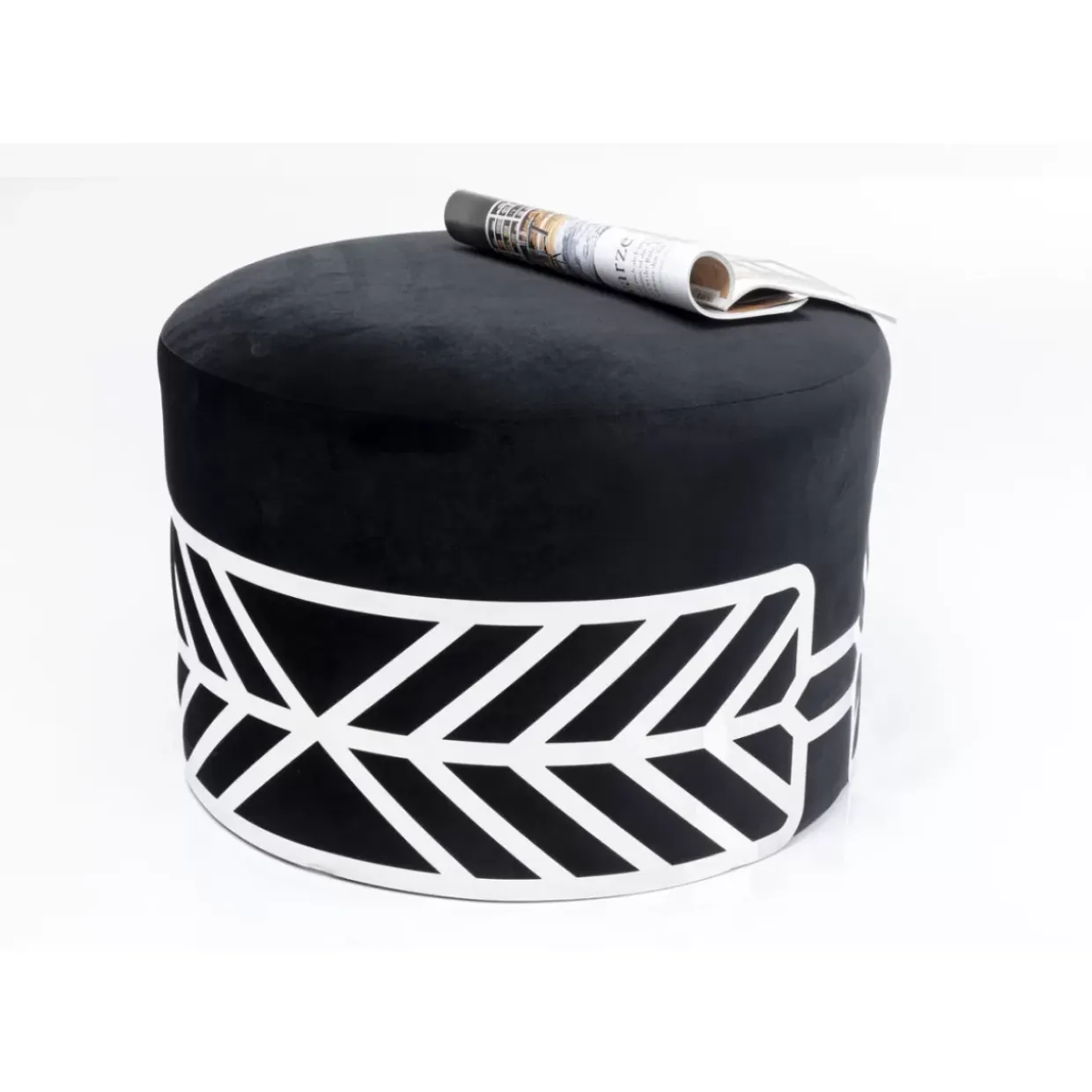 Hocker Jenna Schwarz O61Cm
