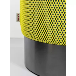 Hocker Jody Gelb Schwarz Mesh Schwarz O35Cm