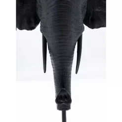 Kerzenständer Elephant Head Schwarz 49Cm