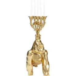 Kerzenständer Gorilla Gold