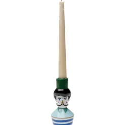 Kerzenständer Monsieur Mustache 16Cm