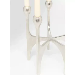 Kerzenständer Stacky Silber 31Cm