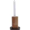 Kerzenständer Wood Zylinder 15Cm