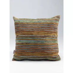 Kissen Colourful Stripes Braun 40X40Cm