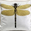 Kissen Glitter Dragonfly Weis 40X40Cm