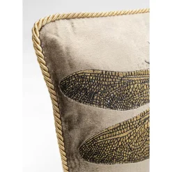 Kissen Glitter Dragonfly Braun 50X30Cm