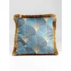 Kissen Leaves Fringe 45X45Cm