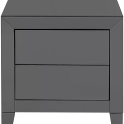 Kommode Klein Luxury Push 2 Schube Grau