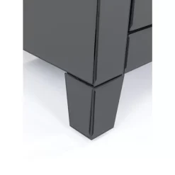 Kommode Klein Luxury Push 2 Schube Grau