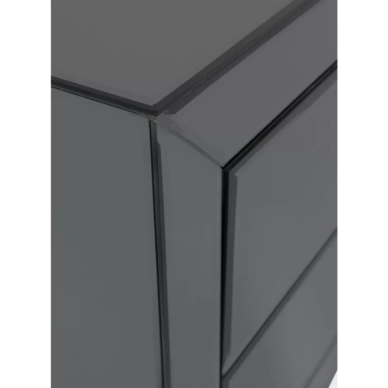 Kommode Klein Luxury Push 2 Schube Grau