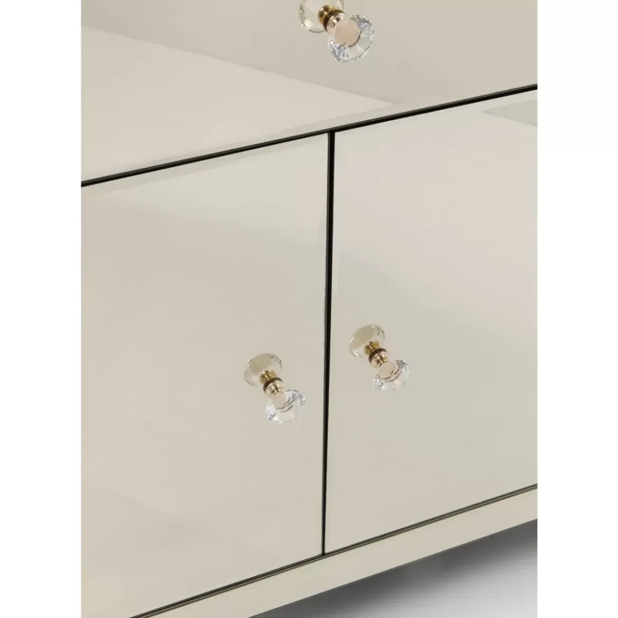 Kommode Luxury Champagne 2-Turig 1 Schub