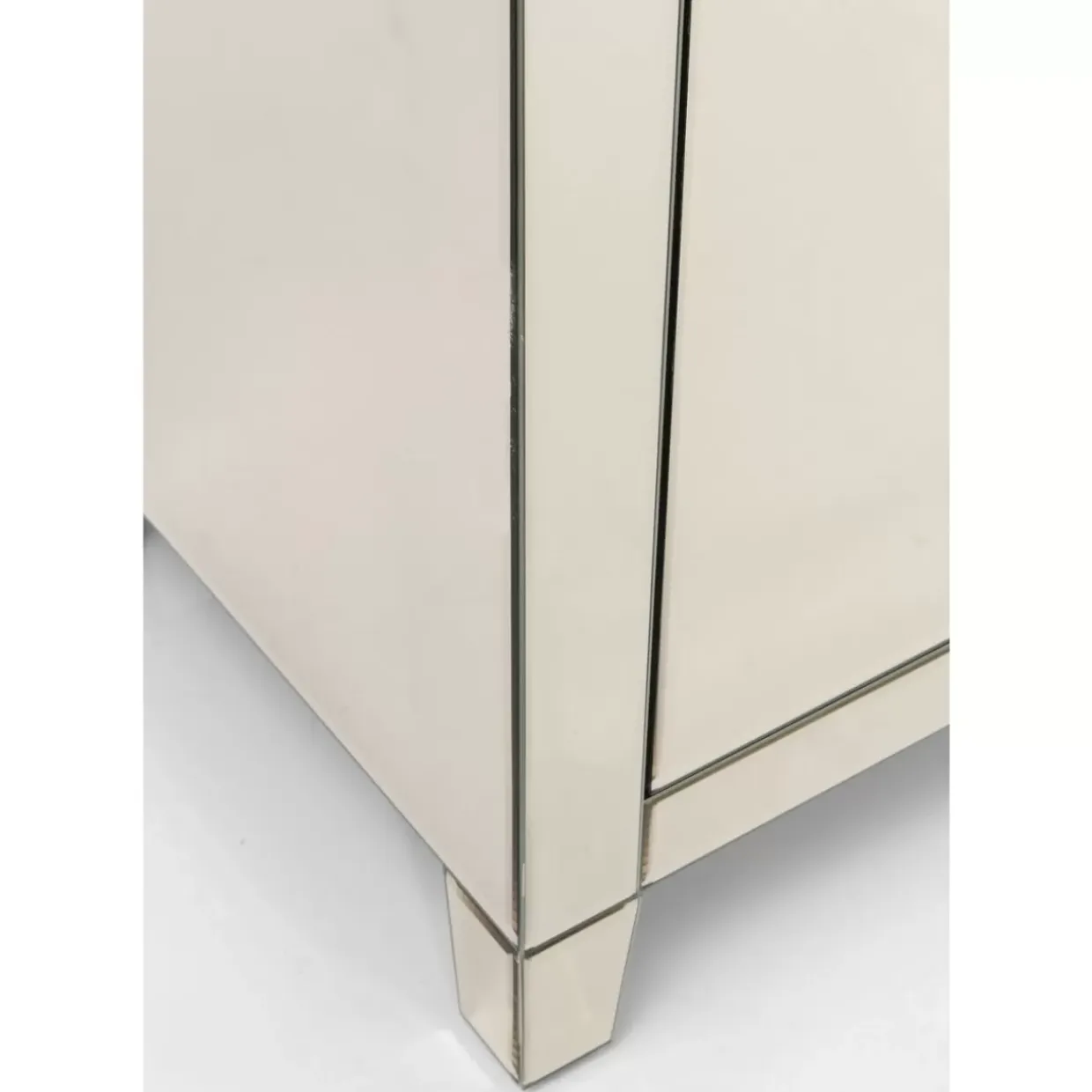 Kommode Luxury Champagne 2-Turig 1 Schub