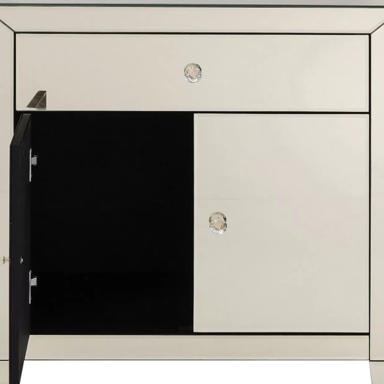 Kommode Luxury Champagne 2-Turig 1 Schub