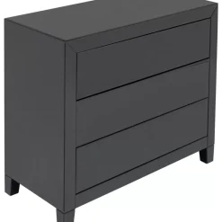 Kommode Luxury Push 3 Schube Grau