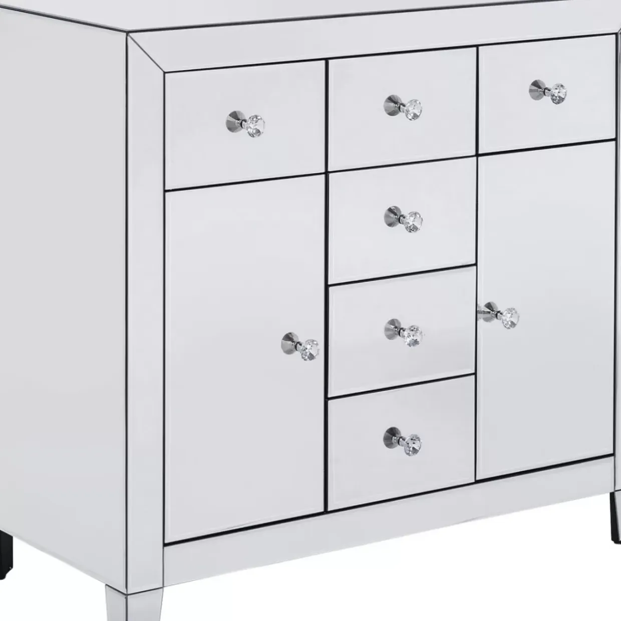 Kommode Luxury 2-Turig 6 Schube