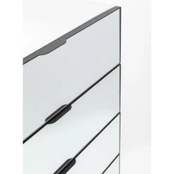 Kommode Soran 5 Schube Schwarz 65X114Cm