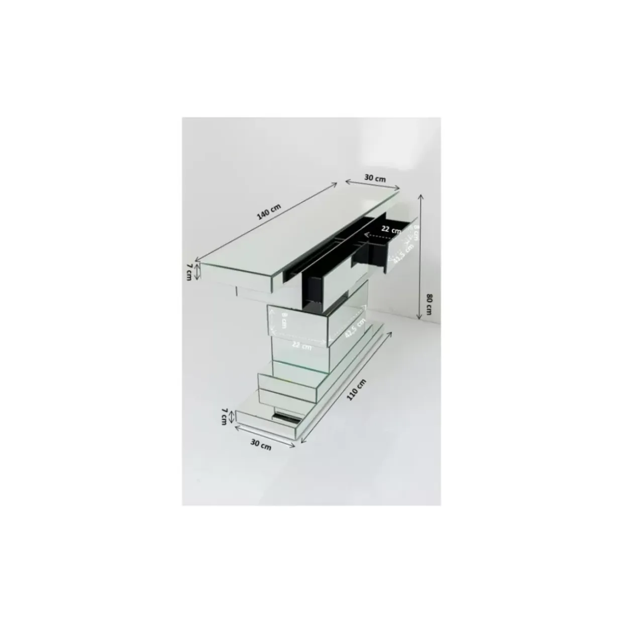 Konsole Brick Mirror