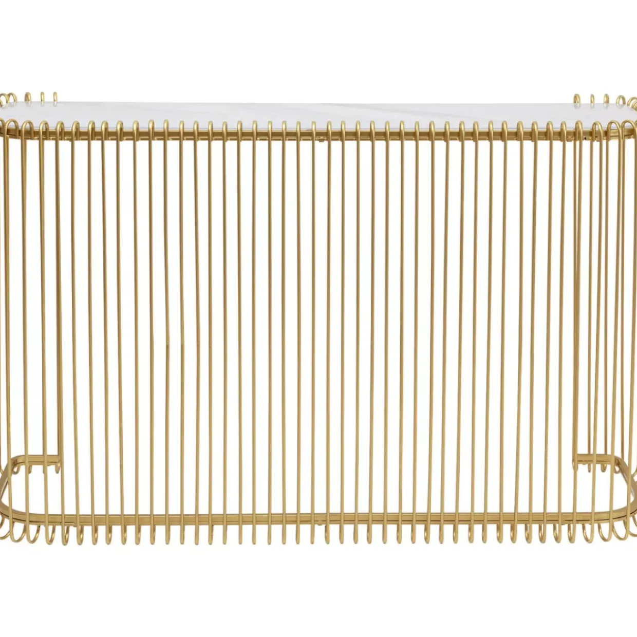 Konsole Wire Glas Marble Gold 142X89Cm