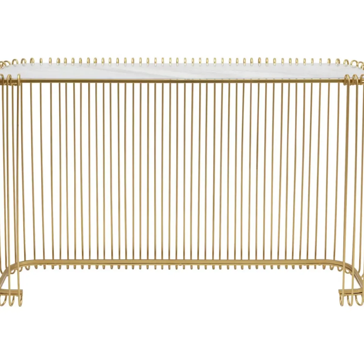 Konsole Wire Glas Marble Gold 142X89Cm