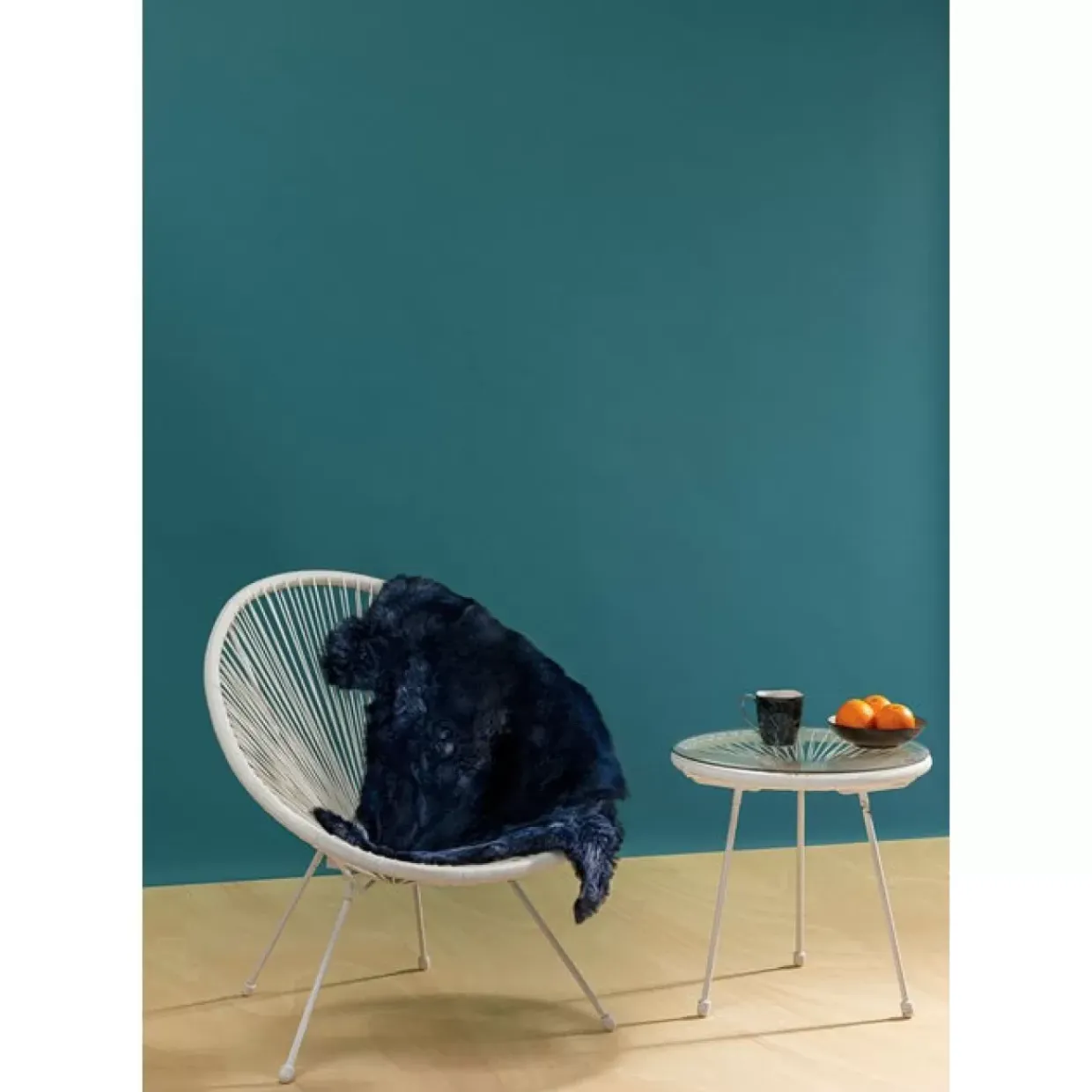 Lammfell Heidi Blau 85X60Cm