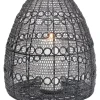 Laterne Hayat Cone Schwarz 37Cm
