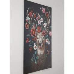 Leinwandbild Deer In Flower 90X140Cm