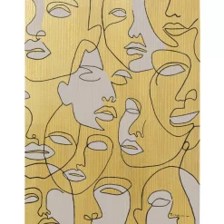 Leinwandbild Faces 70X100Cm
