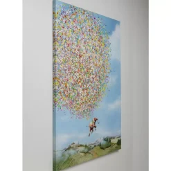 Leinwandbild Flying Elephant In Day 80X100Cm