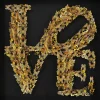 Objektbild Love Butterfly 90X90Cm