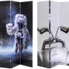 Paravent Triptychon Man Vs Oldtimer 120X180Cm