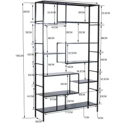 Regal Loft Schwarz 195X115