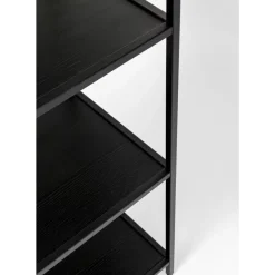 Regal Loftie Schwarz 77X185Cm