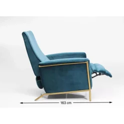 Relaxsessel Lazy Velvet Blau