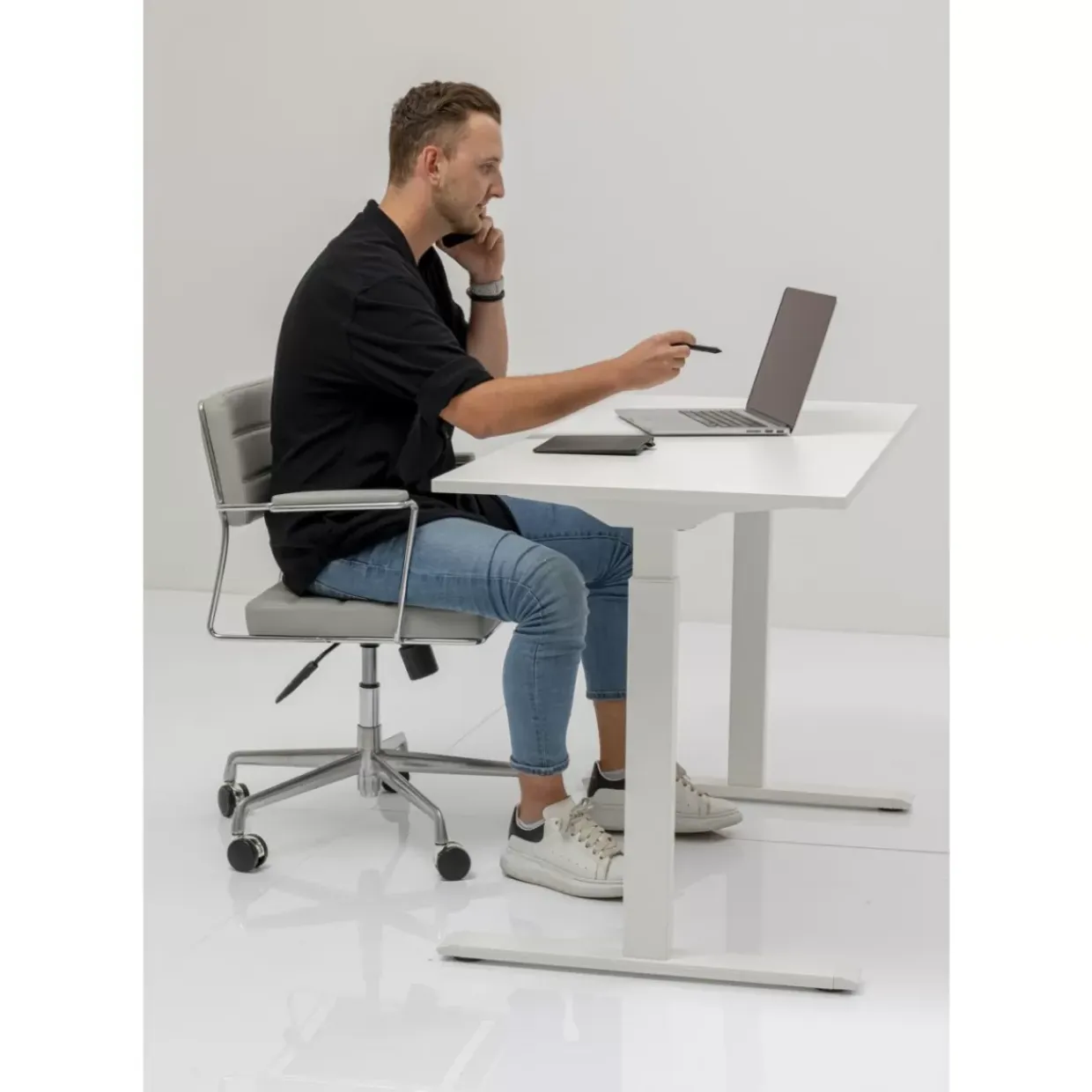 Schreibtisch Office Smart Weis Weis 120X70
