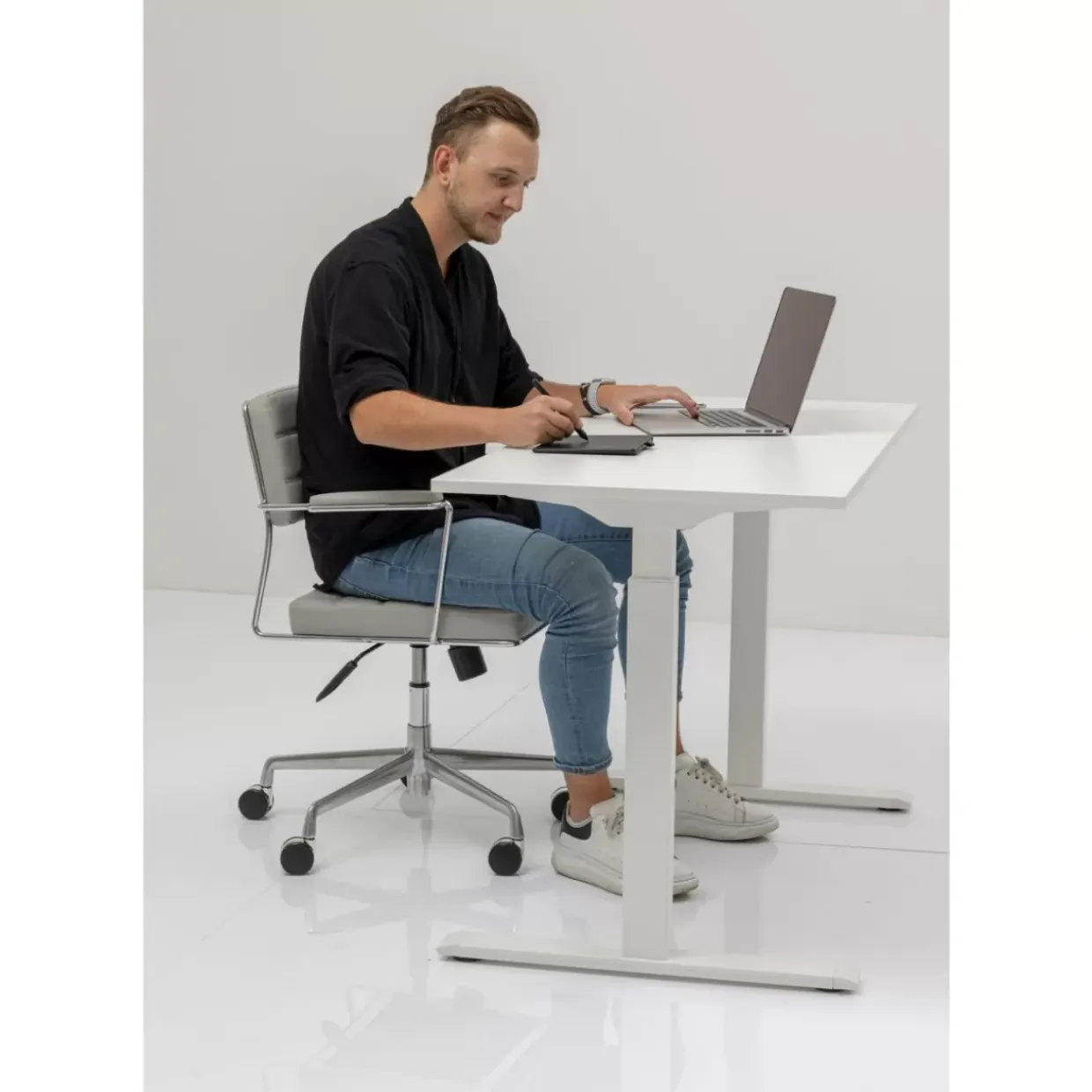 Schreibtisch Office Smart Weis Weis 120X70