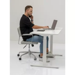 Schreibtisch Office Smart Weiss Weiss 140X60