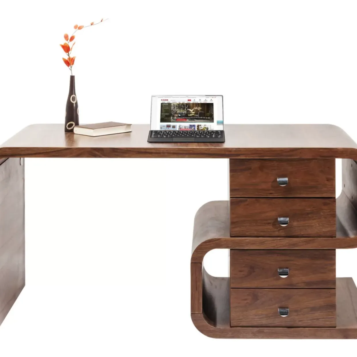 Schreibtisch Soft Snake Walnut 150X70Cm