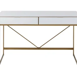 Schreibtisch Soran Gold 120X50Cm