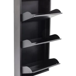 Schuhkipper Caruso 3-Er Anthrazit