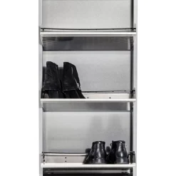Schuhkipper Caruso 3-Er Silber/Geflext