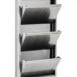 Schuhkipper Caruso 3-Er Silber/Geflext