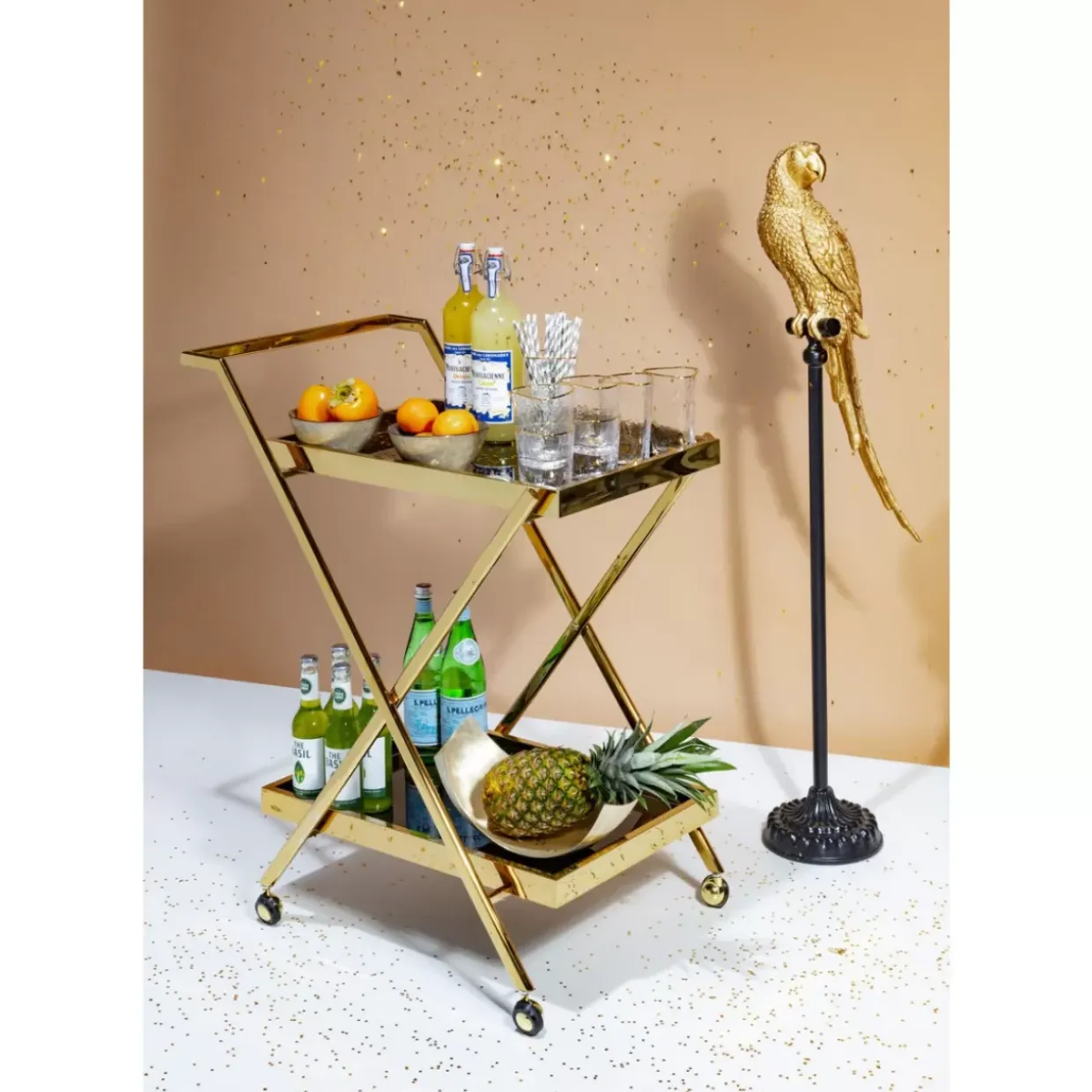 Servierwagen Casino Gold
